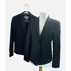Banana Republic Wool Blazers Women’s Sz 8 lot Classic Jacket Navy And Black Set